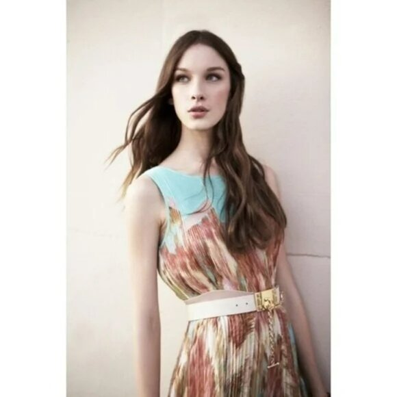 D-4. BCBGMaxazria Ksenia Dress Blue US 0 - Picture 5 of 5